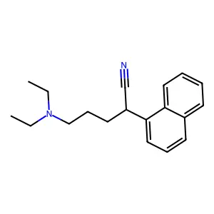 alpha-(3-(Diethylamino)propyl)-1-naphthaleneacetonitrile structure