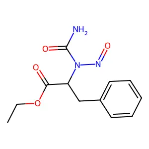 ethyl 2-[carbamoyl(nitroso)amino]-3-phenylpropanoate structure