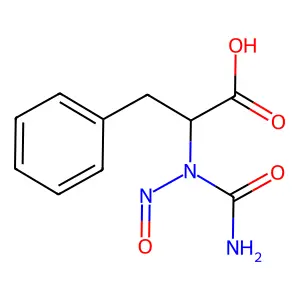 N-Carbamoyl-N-nitroso-3-phenylalanine structure