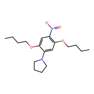 1-(2,5-Dibutoxy-4-nitrophenyl)pyrrolidine structure