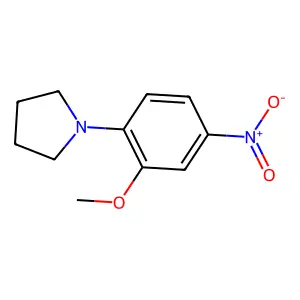 1-(2-Methoxy-4-nitrophenyl)pyrrolidine structure