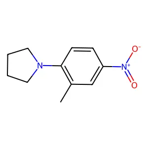 1-(2-Methyl-4-nitrophenyl)pyrrolidine structure