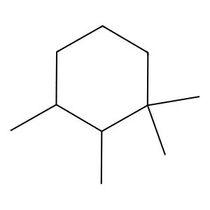 1,1,2,3-Tetramethylcyclohexane structure
