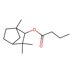 1,3,3-Trimethyl-2-norbornyl butyrate structure