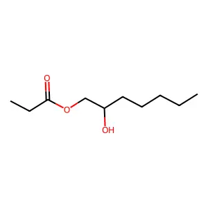 1,2-Heptanediol, 1-propanoate structure