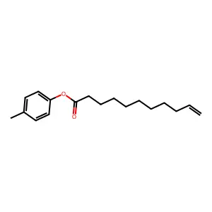 10-Undecenoic acid, 4-methylphenyl ester structure