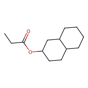 1,2,3,4,4a,5,6,7,8,8a-decahydronaphthalen-2-yl propanoate structure