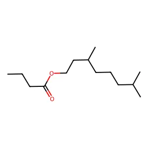 3,7-dimethyloctyl butanoate structure