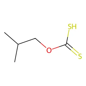 Isobutyl xanthate structure
