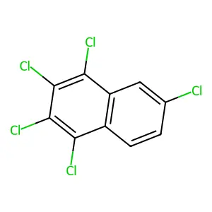 1,2,3,4,6-Pentachloronaphthalene structure