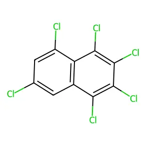 1,2,3,4,5,7-Hexachloronaphthalene structure