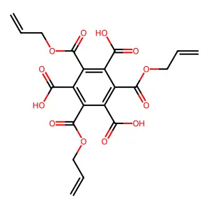 1,3,5-Triallyl mellitate structure