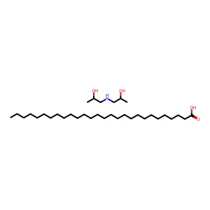 1-(2-hydroxypropylamino)propan-2-ol;octacosanoic acid structure
