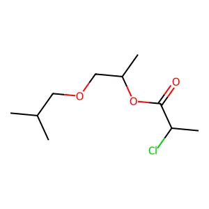 1-(2-methylpropoxy)propan-2-yl 2-chloropropanoate structure