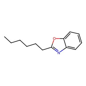 BENZOXAZOLE, 2-HEXYL- structure