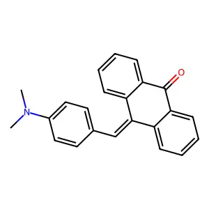 10-(4-(DIMETHYLAMINO)BENZYLIDENE)-9-ANTHRONE structure