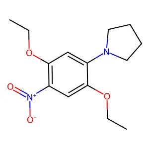 1-(2,5-Diethoxy-4-nitrophenyl)pyrrolidine structure