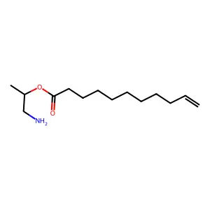 10-Undecenoic acid, 2-amino-1-methylethyl ester structure