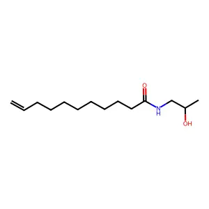 10-Undecenamide, N-(2-hydroxypropyl)- structure