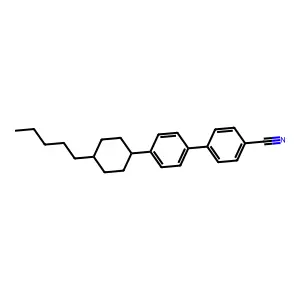 [1,1'-Biphenyl]-4-carbonitrile, 4'-(trans-4-pentylcyclohexyl)- structure