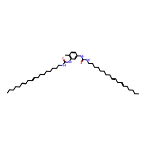 1-[2-methyl-5-(octadeca-9,12-dienylcarbamoylamino)phenyl]-3-octadeca-9,12-dienylurea structure