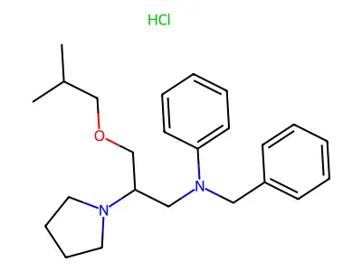 BEPRIDIL HYDROCHLORIDE structure