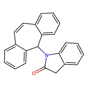 1-(2-tricyclo[9.4.0.03,8]pentadeca-1(15),3,5,7,9,11,13-heptaenyl)-3H-indol-2-one structure