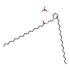 1-(2-Stearoyloxyethyl)-2-heptadecylimidazoline acetate structure