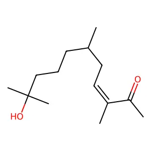 10-hydroxy-3,6,10-trimethylundec-3-en-2-one structure
