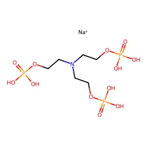 Nitrilotris(ethyl phosphate), sodium salt structure