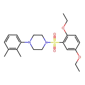 1-(2,5-diethoxyphenyl)sulfonyl-4-(2,3-dimethylphenyl)piperazine structure