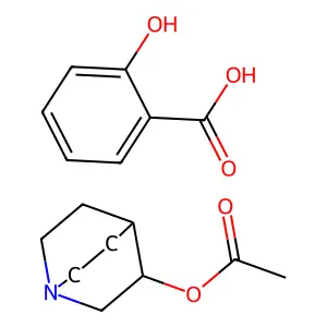 ACECLIDINE SALICYLATE structure