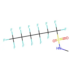 1,1,2,2,3,3,4,4,5,5,6,6,6-tridecafluoro-N-methylhexane-1-sulfonamide structure