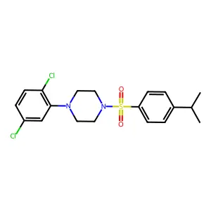 1-(2,5-dichlorophenyl)-4-[(4-isopropylphenyl)sulfonyl]piperazine structure