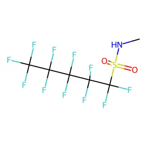 1,1,2,2,3,3,4,4,5,5,5-undecafluoro-N-methylpentane-1-sulfonamide structure
