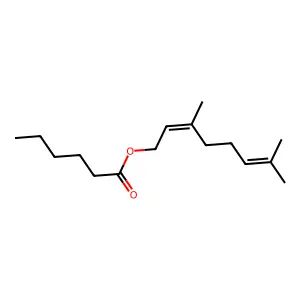 Neryl hexanoate structure