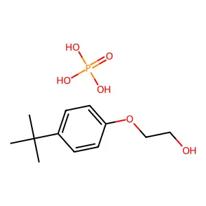 2-(4-tert-butylphenoxy)ethanolphosphoric acid structure