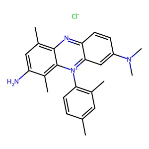 10-(2,4-dimethylphenyl)-8-N,8-N,1,4-tetramethylphenazin-10-ium-2,8-diamine chloride structure