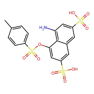 Compound C17H15NO9S3 structure
