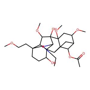 [11-ethyl-9,16-dihydroxy-6,8,18-trimethoxy-13-(2-methoxyethyl)-11-azahexacyclo[7.7.2.12,5.01,10.03,8.013,17]nonadecan-4-yl] acetate structure