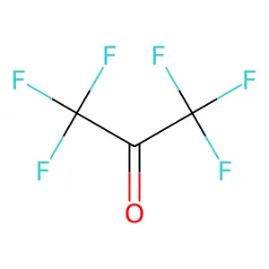 Hexafluoroacetone structure