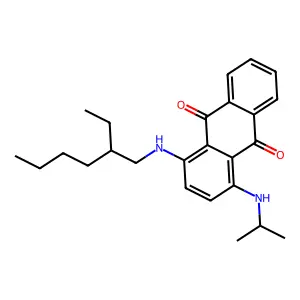 1-(2-Ethylhexylamino)-4-(isopropylamino)-9,10-anthracenedione structure