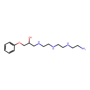 1-[2-[2-(2-aminoethylamino)ethylamino]ethylamino]-3-phenoxypropan-2-ol structure
