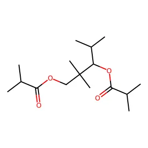 [2,2,4-trimethyl-3-(2-methylpropanoyloxy)pentyl] 2-methylpropanoate structure