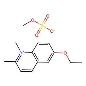 1,2-Dimethyl-6-ethoxyquinolinium methyl sulfate structure