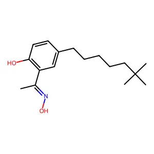 1-(2-Hydroxy-5-tert-nonylphenyl)ethan-1-one oxime structure