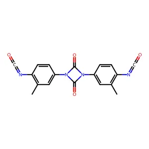 1,3-Diazetidine-2,4-dione, 1,3-bis(4-isocyanato-3-methylphenyl)- structure