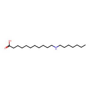 11-(Heptylamino)undecanoic acid structure