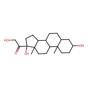 Tetrahydrodeoxycortisol structure