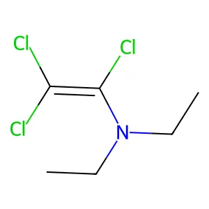 1,2,2-trichloro-N,N-diethylethenamine structure